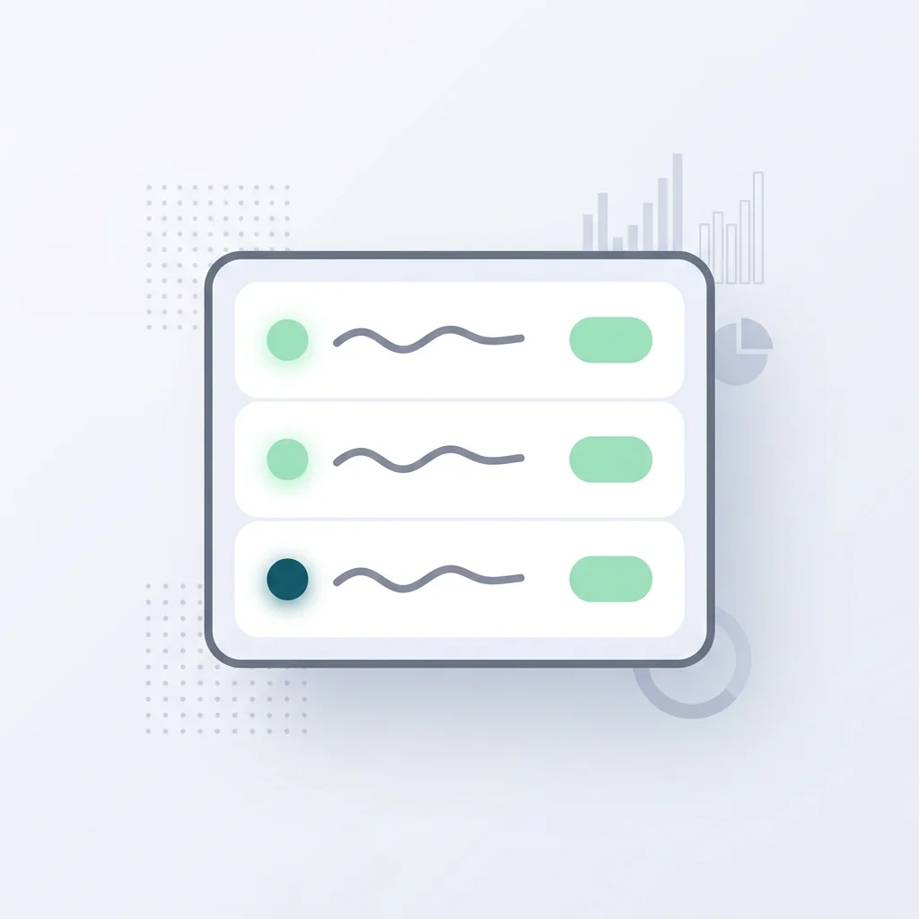 Visual illustration of cloud cost audit findings categorized with status, evidence, and savings pills.