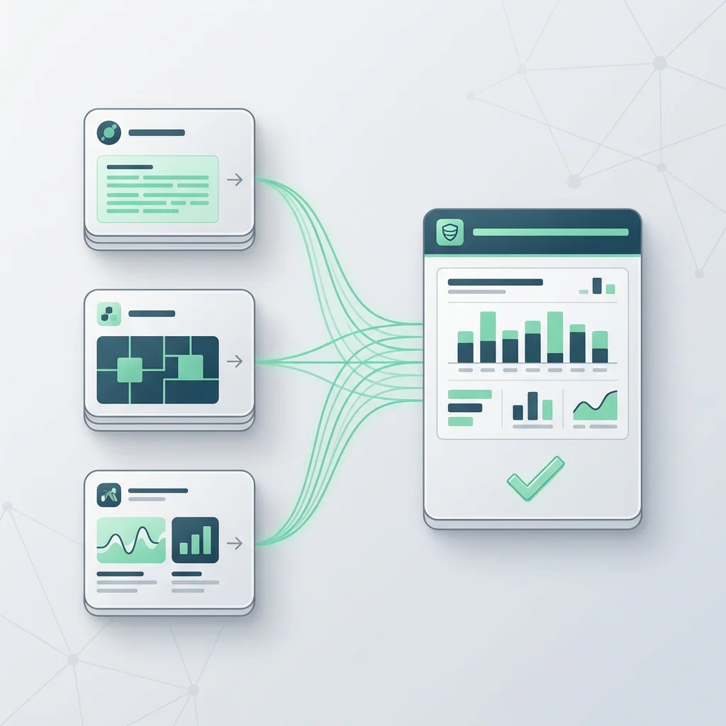 Abstract subscriptions mapped into a single normalized ledger card for multi-tenant billing verification.
